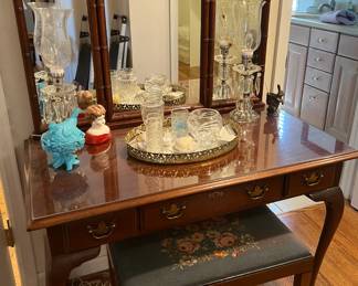 Trifold Mirror Vanity