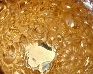 Floral Sterling Silver Goblet with Gold Plate Interior 