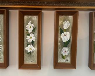 Set of Floral Paintings 
