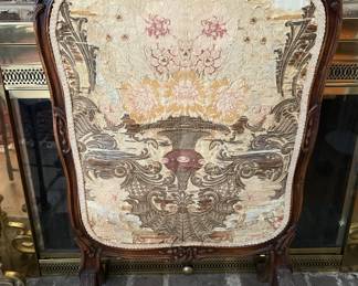 Antique Fire Screen 