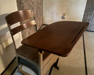 Vintage Children's School Desk 