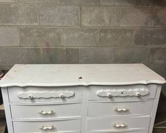 Vintage Painted Wood Dresser 