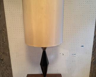 Black Art Deco Table Lamp
