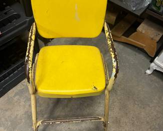 Vintage Yellow Highchair 