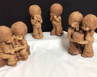 4 Piece Fannykins vintage Figurines By Bill Mack 