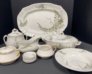 John Edwards England Fern, Stubenville Creamer and Sugar