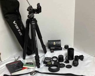 Davis Sanford Vista Voyager Tripod With Carry Case, Tasco Shot Saver No30, Phottix Ares Receiver W