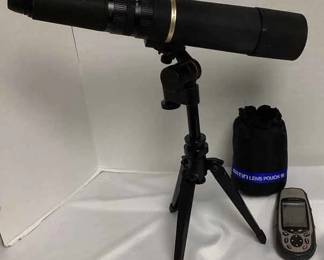 Bushnell Bausch Lomb Discoverer Zoom Telescope , Magellan Meridian Gold Handheld GPS