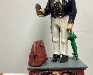 Cast Iron Bank Uncle Sam Mechanical 