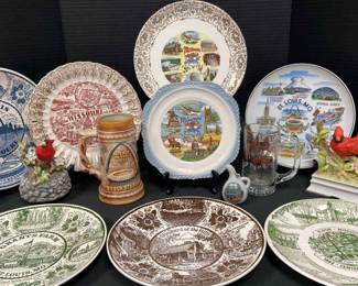 Vintage Missouri Souvenir Plates and More