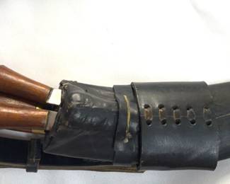 3Knife Set w Molded Leather Case