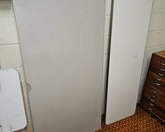 Formica Table Top 30” Deep X 60” Wide,  Vtg Formica/Metal  20” Deep X 60” Wide Linen Table Top!

