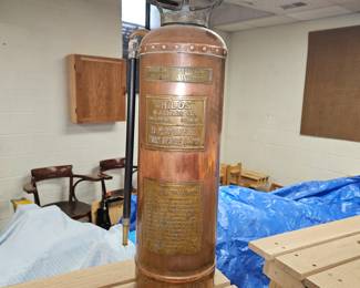 O.J Childs Co Utica NY ”Childs” Copper Fire Extinguisher!
