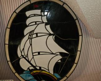 Stain Glass Clipper Ship!