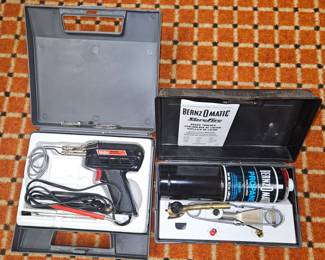 Bernz-O-Matic Sure Fire Brass Torch Model TX 9, Weller Soldering Gun Model 8200!

