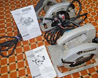 Rockwell Double Insulated Builders Saw, Porter Cable Double Insulated Circular Saw!
