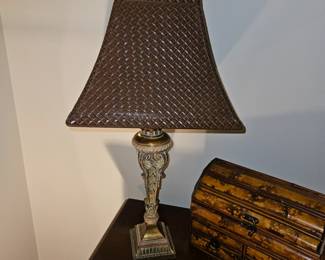 Pair of Ornate Resin Lamps!