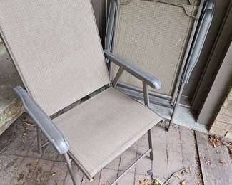 Metal & Mesh Folding Chairs!
