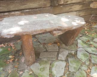 Concrete Slate Look Bench!
