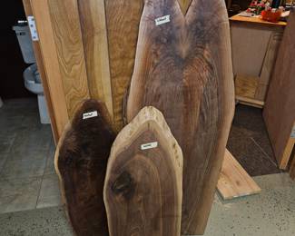 Walnut Live Edge Slabs!