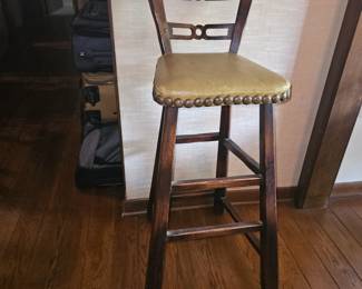 MCM Romweber Viking Oak Octagonal Poker Table w/8 Horse Accent Chairs & 4 Stools Batesville, IN!