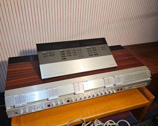 Bang & Olufsen #4400 Rosewood  Beomaster Receiver c. 1978 & Bang & Olufsen #5000 Silver Master Control Panel c.1985!