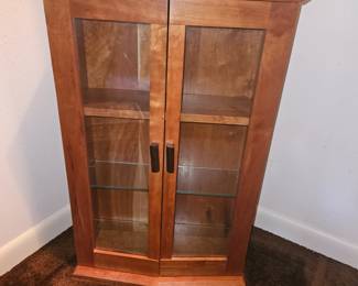 Handmade Glass Front Cabinet!
