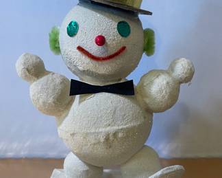 Japan Snowman cardboard approximately 6"