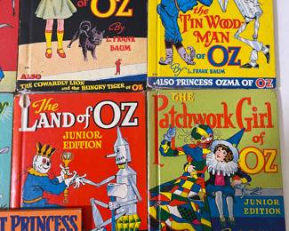 Frank Baum OZ Wizard of Oz Children's Books Vintage