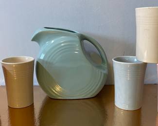 Fiesta mini pitcher and juice glasses