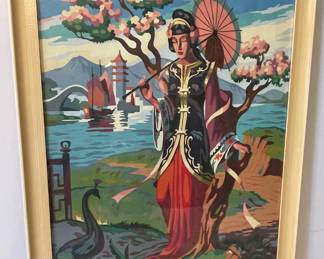 Kitschy Mid Century Paint by Numbers