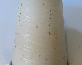 MCM Tabletop fiberglass shade lamp with ceramic base-works