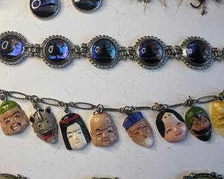 Novelty Jewelry, Butterfly Wing Jewelry,  Carved Immortals Bracelet