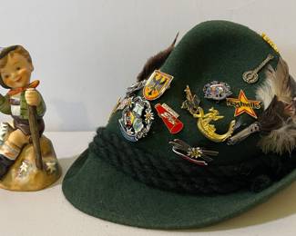 Vintage Austrian/German Hat with pins