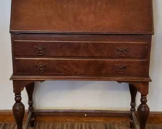 Vintage Secretary Desk with Key