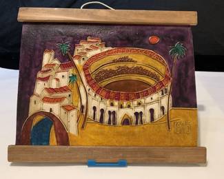 Lot # : 511 - Rem’s oil painting relief artwork modernism
