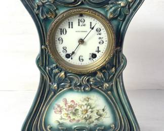 Lot # : 10 - Antique Seth Thomas hand painted porcelain
