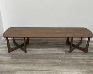 Lot # : 649a - Long Mid Century coffee table, 70” l. X 20 w. X
