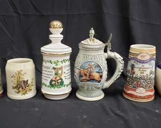 Lot # : 310 - Group of assorted ceramic steins, etc.
