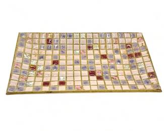 Lot # : 599a - Mid century glass mosaic trinket dish
