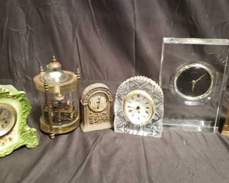 Lot # : 347 - Group of clocks etc. Box lot.
