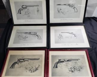Lot # : 454 - Group of gun prints
