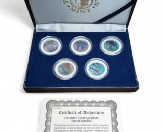 Lot # : 518a - 2000 Colorized US Statehood Quarter coin
