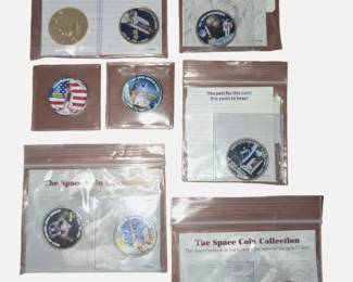 Lot # : 536a - Ten Colorized Space-themed Kennedy Half Dollar
