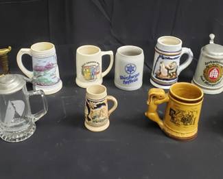 Lot # : 346 - Group of vintage beer steins
