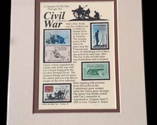 Lot # : 576a - Civil War Stamp collection.
