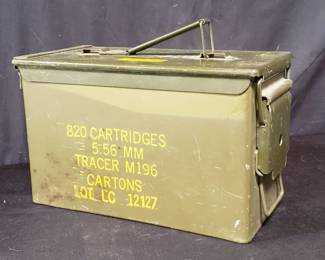 Lot # : 96 - Metal ammo box, 820 cartridges 5.56 MM
