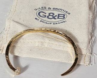 Lot # : 508 - Giles & Brother Philip Crangi train spike bracelet
