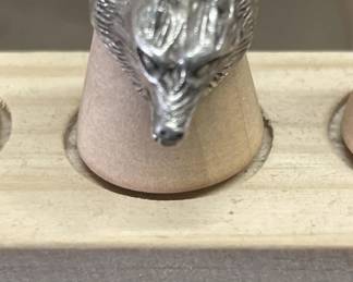 Lot # : 570 - Vintage sterling wolf ring
