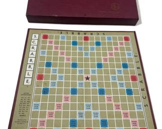 Lot # : 597a - Vintage 1948 Selchow & Richter Scrabble board game
